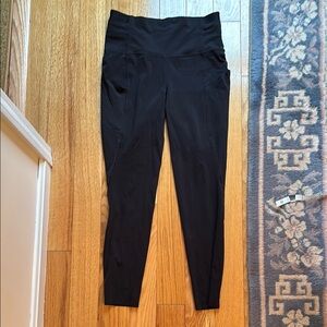 Lululemon high waist black leggings with pockets! Size 8